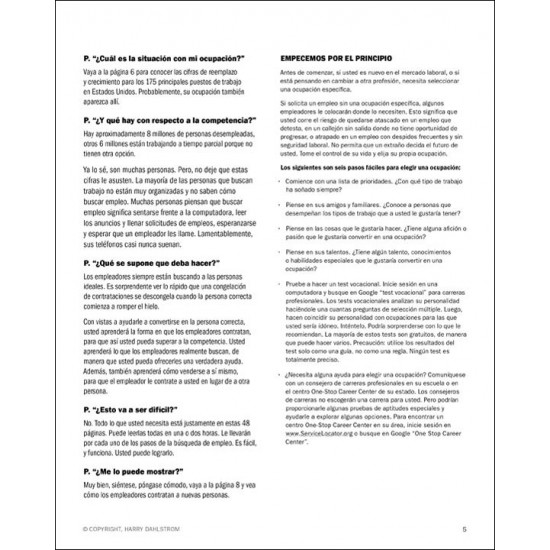 Manual de Búsqueda de Empleo - The Job Hunting Handbook, Spanish Edition